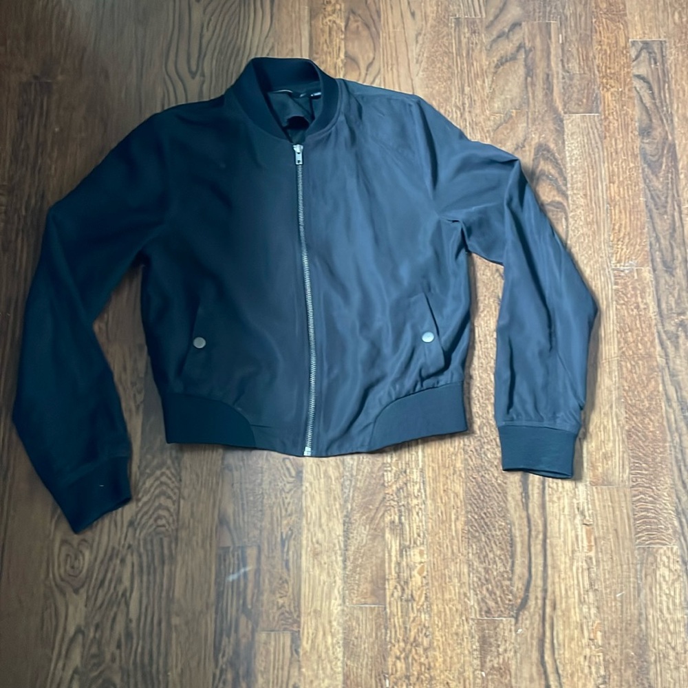 Poetry black light bomber jacket, size s